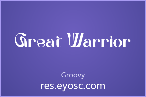 Great Warrior 字体下载|卷曲首字母衬线
