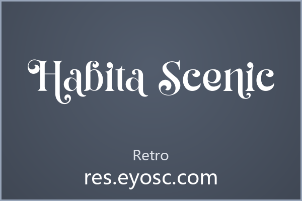 电商Banner用 Habita Scenic 提升复古质感