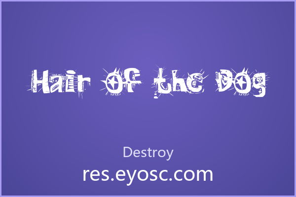 Hair of the Dog 破碎感适合社媒封面