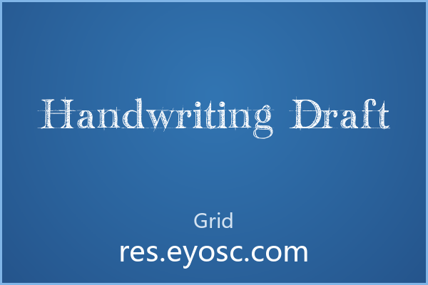 设计缺少暗黑元素？用 Grid 字体 Handwriting Draft 行不行
