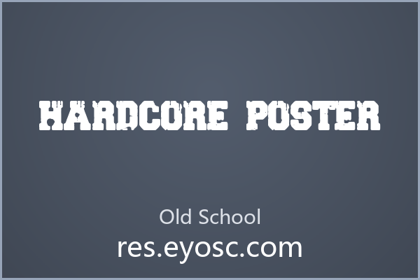 朋克海报标题就上 Hardcore Poster