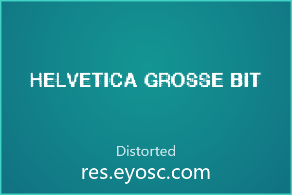 像素精确到每一个转角，Helvetica Grosse Bit 的秩序游戏