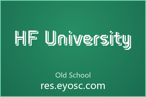 「HF University」签名水印式切割美学
