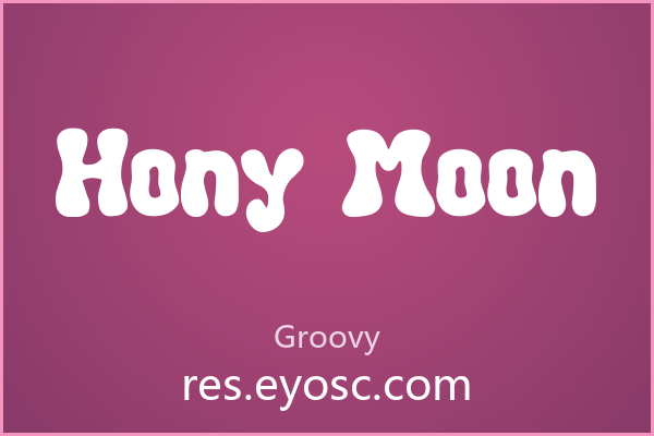 「Hony Moon」——字体不只是字形，是设计语言