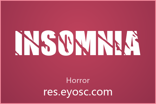 海报主标题总缺那点味道？试试 Insomnia