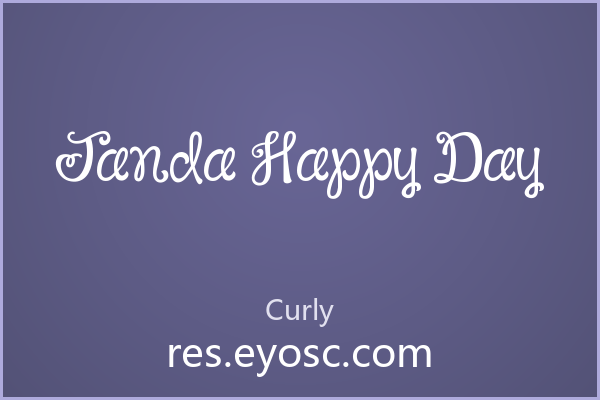 手帐贴纸Janda Happy Day卷曲起笔