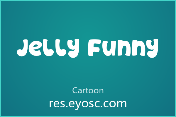 拿 Jelly Funny 做海报标题，大字号才对味