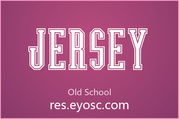 设计师字体库清单 | Jersey 值得收藏吗？