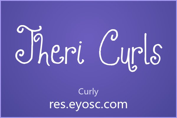 为什么「Jheri Curls」在Curly类字体里值得关注