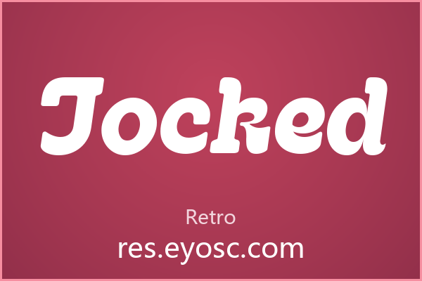 拿 Jocked 做咖啡店招牌，大字号才对味