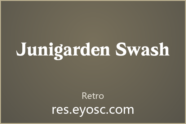 Junigarden Swash 让婚礼卡片更复古