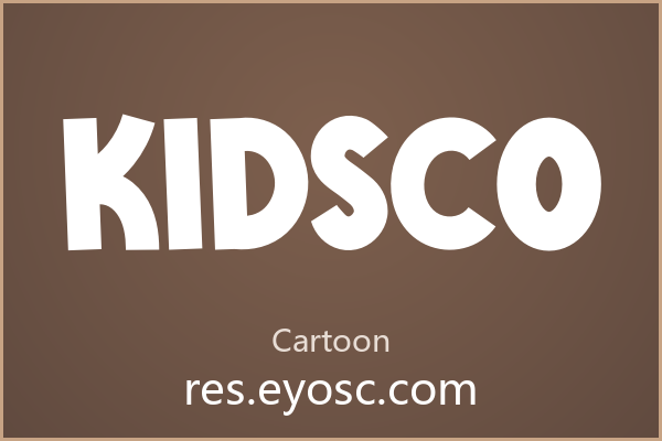 Kidsco 字体下载 | 手工剪纸风卡通字母