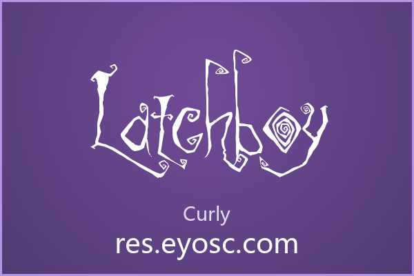 Latchboy，复古排版的螺旋签名
