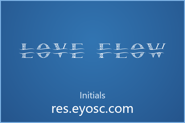 卷边点饰的装饰衬线 Love Flow