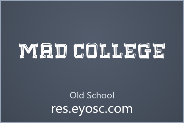 Mad College 的块状阴影适合独立咖啡品牌主视觉