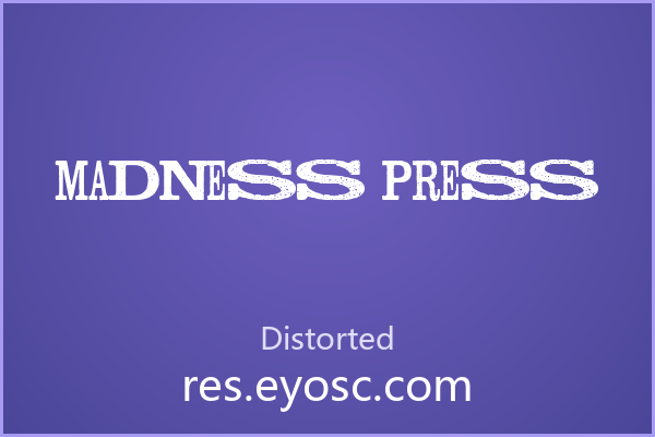 Madness Press，斑驳做旧的粗犷衬线