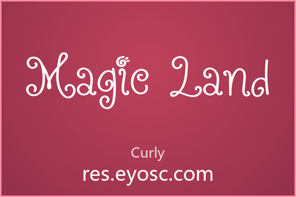 Magic Land，婚礼纸品的甜美卷曲