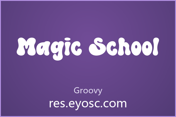 手帐贴纸上咕噜咕噜的Magic School