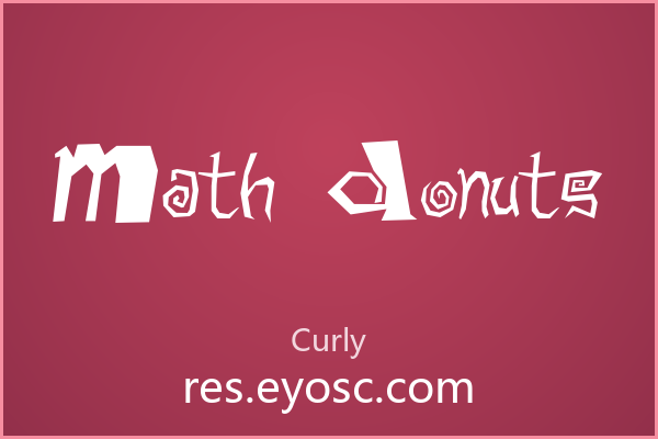Math Donuts 字体下载 | 婚礼纸品花体