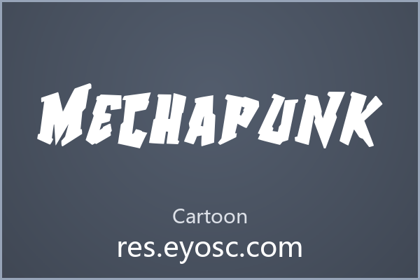 看似粗犷实则精密，Mechapunk 的包装字体