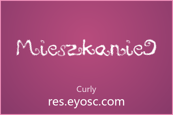 「Mieszkanie9」：点状手写体的随性趣味