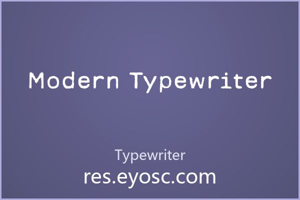 牛皮纸信封上Modern Typewriter敲出旧时光