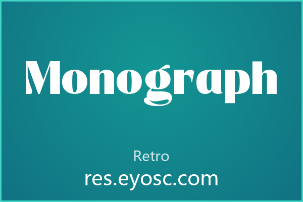 球状末端点缀的衬线 Monograph