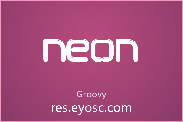 Neon 字体下载|圆润几何无衬线的未来感之选