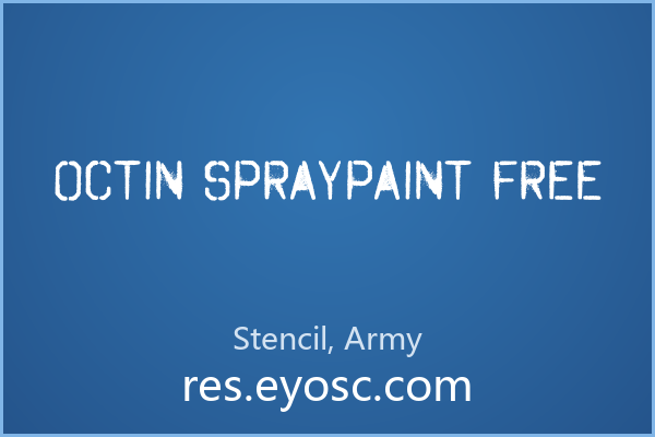 海报标题选 Octin Spraypaint Free