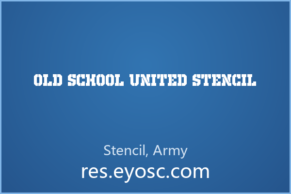 做手帐贴纸缺字体？「Old School United Stencil」就是你要找的