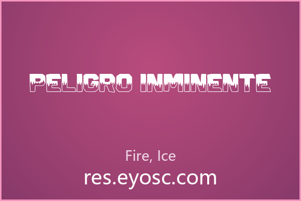 做潮流海报缺字体？「Peligro Inminente」就是你要找的