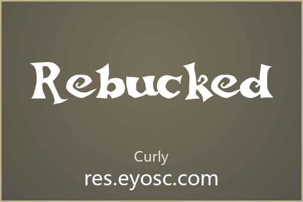涡旋尾端的卷曲衬线 Rebucked