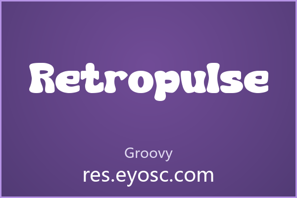 泡泡眼造型的复古字体 Retropulse