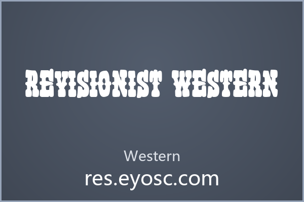 用Revisionist Western做婚礼请柬，字大才够温度