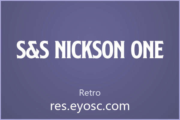 做社媒封面的人该看看 S&S Nickson One