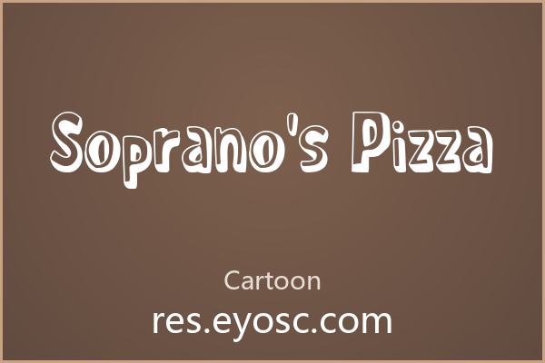 做卡通海报缺字体？「Soprano’s Pizza」就是你要找的