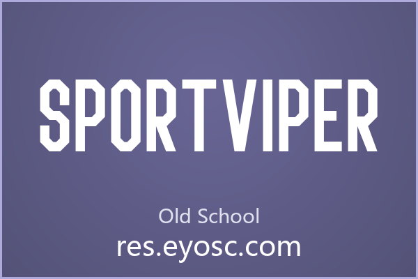 Sportviper的断笔机械感重新定义Old School硬朗气质