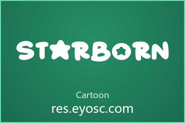 为什么「Starborn」在Cartoon类字体里值得关注