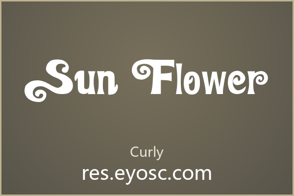 字体库清单 | Sun Flower 值得收藏吗？