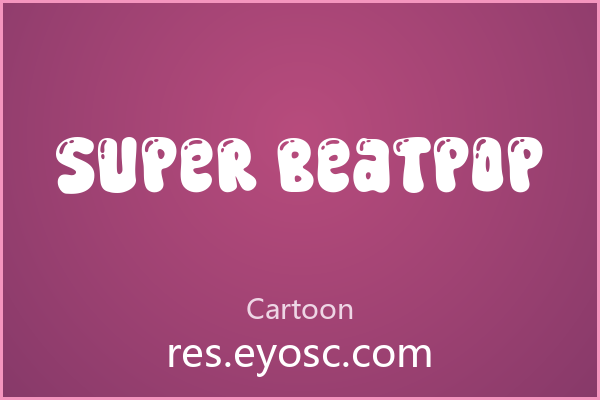 Super Beatpop 字体下载 | 圆点装饰手写体