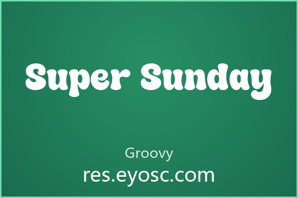 做复古海报缺字体？「Super Sunday」就是你要找的