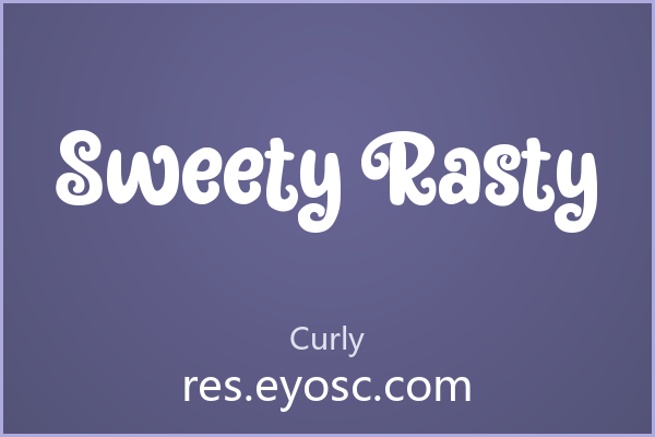 设计师字体库|Sweety Rasty值得收藏？