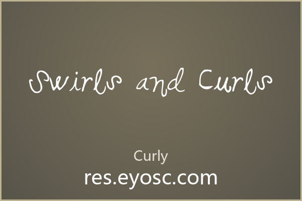 「Swirls and Curls」——海报主标题的设计语言