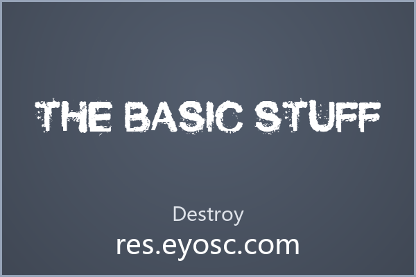 用The Basic Stuff当字标放大更出彩