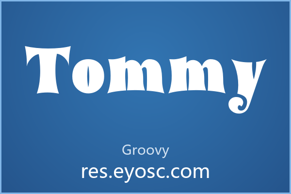 做复古标题缺字体？「Tommy」就是你要找的