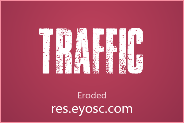 Traffic 字体下载 | 给复古工业提案的斑驳装饰体