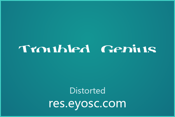 Troubled Genius评测|适合品牌字标？