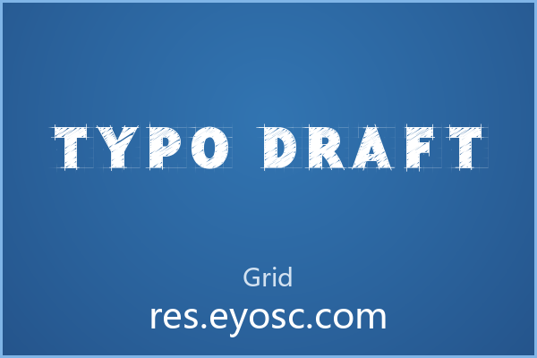 Typo Draft 的几何框架让海报主标题更具力量感