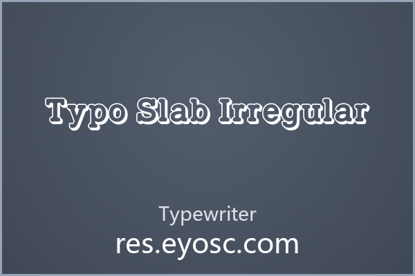 电商Banner的粗粝衬线：Typo Slab Irregular