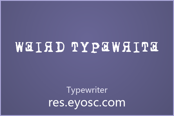 电商Banner反转新招 Weird Typewrite